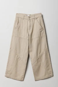 Girls Paneled Baggy Pant