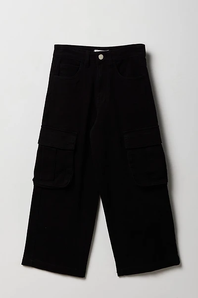 Girls Wide Leg Cargo Pant