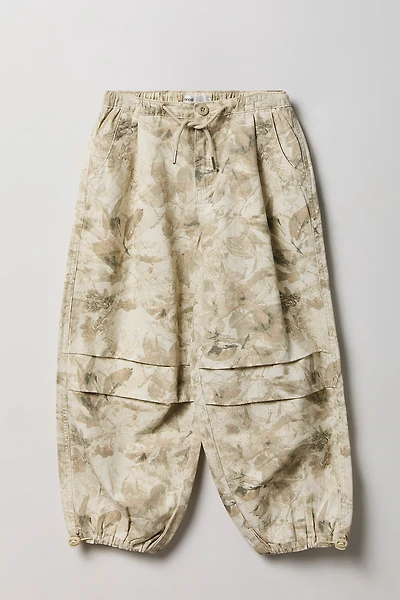 Girls Toggled Parachute Canvas Pant