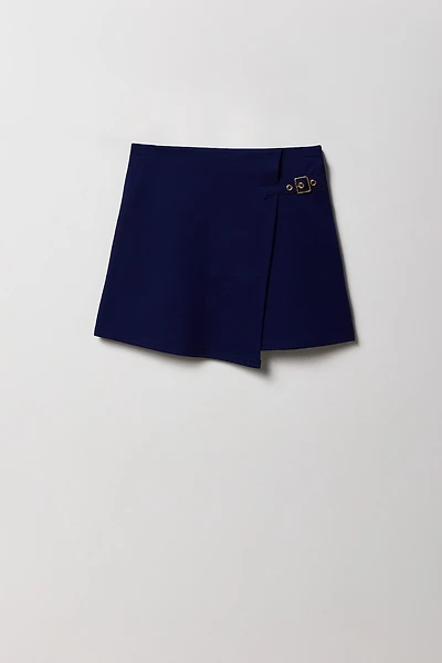 Girls Buckled Wrap Skort