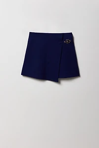 Girls Buckled Wrap Skort