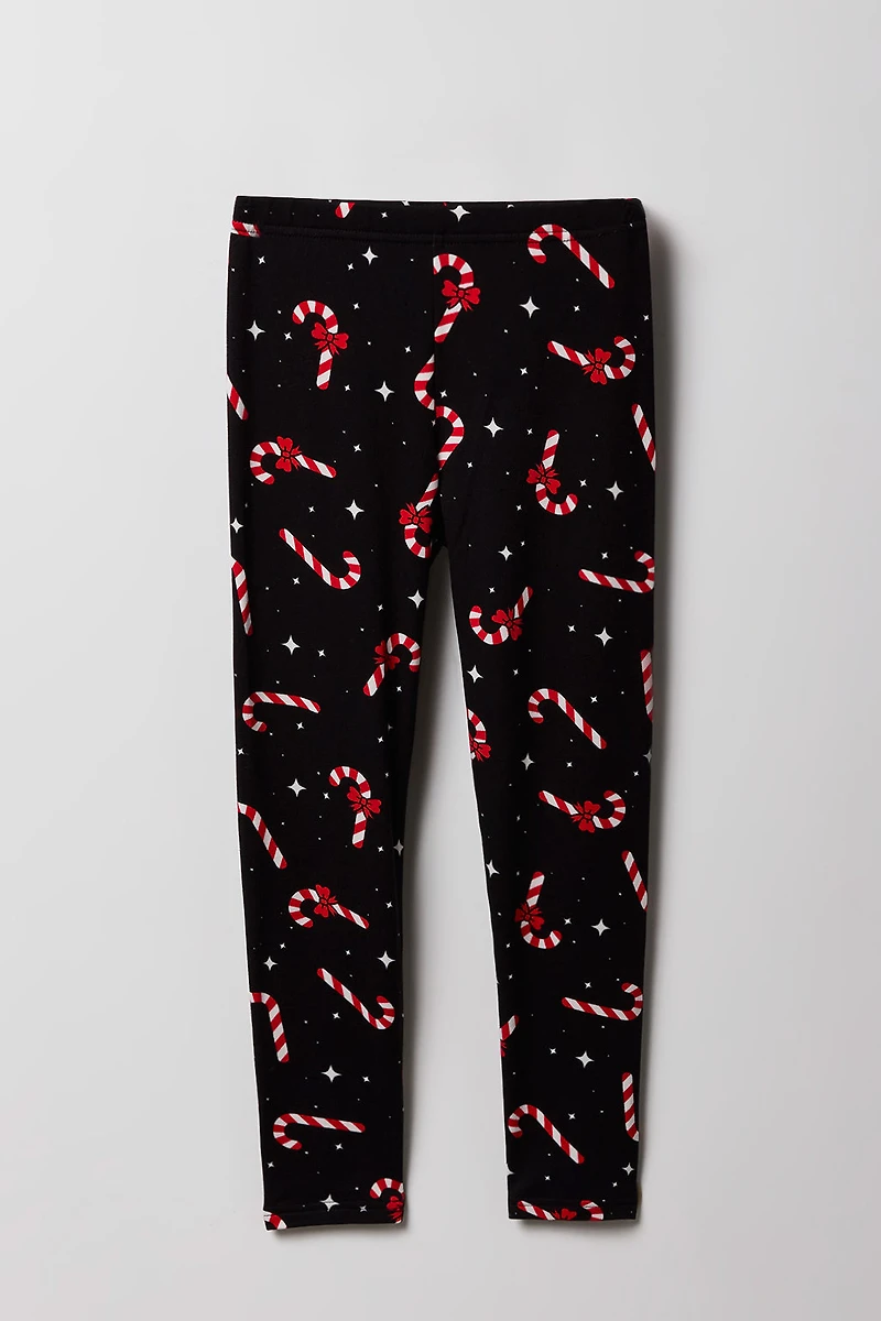 Girls Christmas Print Legging