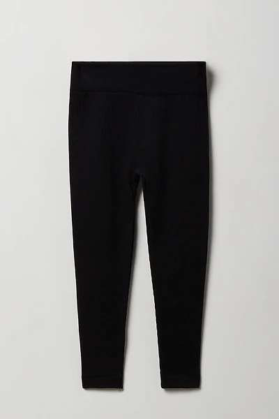 Girls Seamless Ribbed Legging