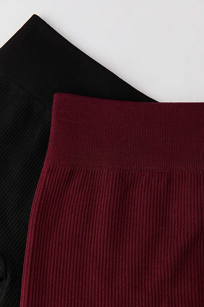 Legging côtelé sans couture pour fille (Lot de 2)