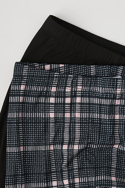 Legging uni et imprimé pour filles (paquet de 2)