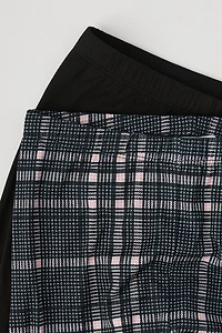 Legging uni et imprimé pour filles (paquet de 2)