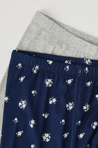 Legging uni et imprimé pour filles (paquet de 2)