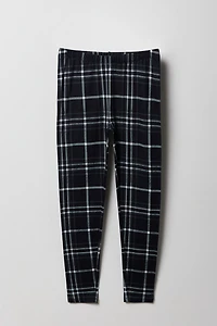 Legging uni et imprimé doux pour filles (paquet de 2)