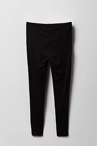 Legging uni et imprimé doux pour filles (paquet de 2)