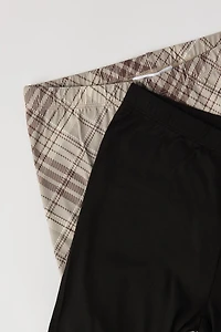 Legging uni et imprimé doux pour filles (paquet de 2)