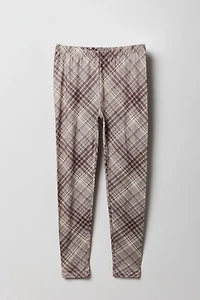 Legging uni et imprimé doux pour filles (paquet de 2)