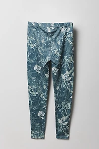 Legging uni et imprimé doux pour filles (paquet de 2)