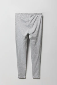 Legging uni et imprimé doux pour filles (paquet de 2)