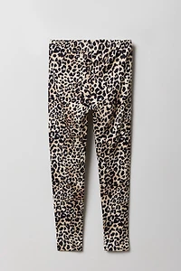 Legging uni et imprimé doux pour filles (paquet de 2)