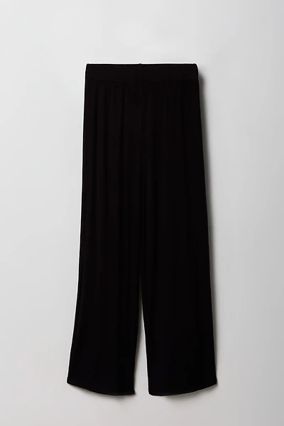 Pantalon côtelé à jambe large pour filles