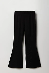 Girls Ribbed Flare Legging