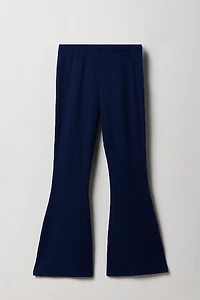 Legging côtelé à jambe évasée pour fille