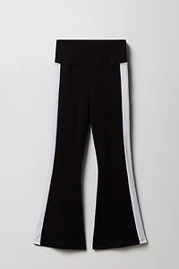 Girls Side Stripe Flare Legging