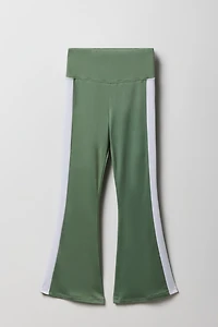 Girls Side Stripe Flare Legging