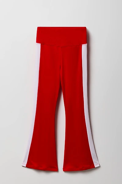 Legging évasé à rayure latérale pour filles