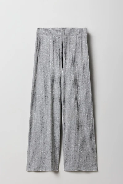 Pantalon côtelé doux à jambe large pour filles