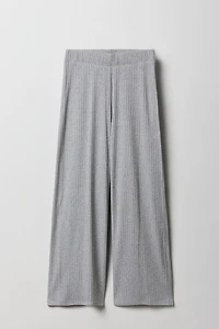 Pantalon côtelé doux à jambe large pour filles