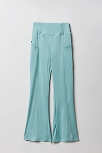 Girls Side Pocket Flare Legging
