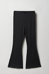 Legging doux à jambe évasée pour fille
