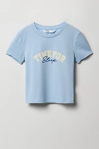 Ensemble-pyjama 2 pièces T-shirt et short à carreaux pour filles