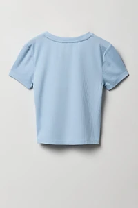 Ensemble-pyjama 2 pièces T-shirt et short à carreaux pour filles