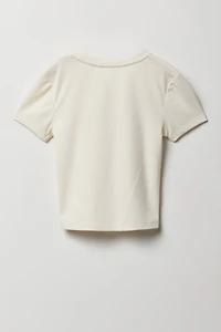 Ensemble-pyjama 2 pièces T-shirt et short à carreaux pour filles