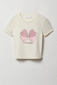 Ensemble-pyjama 2 pièces T-shirt et short à carreaux pour filles