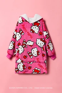 Couverture surdimensionnée à capuchon en peluche Hello Kitty® pour fille