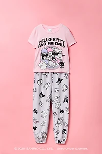 Ensemble pyjama avec t-shirt et pantalon à imprimé Hello Kitty® and Friends