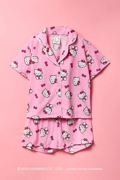 Ensemble pyjama avec haut et short à imprimé Hello Kitty® pour fille