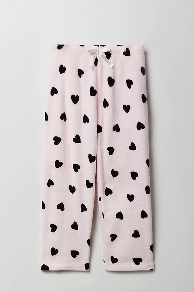 Pantalon de pyjama pelucheux imprimé pour filles