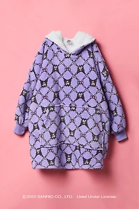 Kuromi™ Girls Oversized Plush Blanket Hoodie