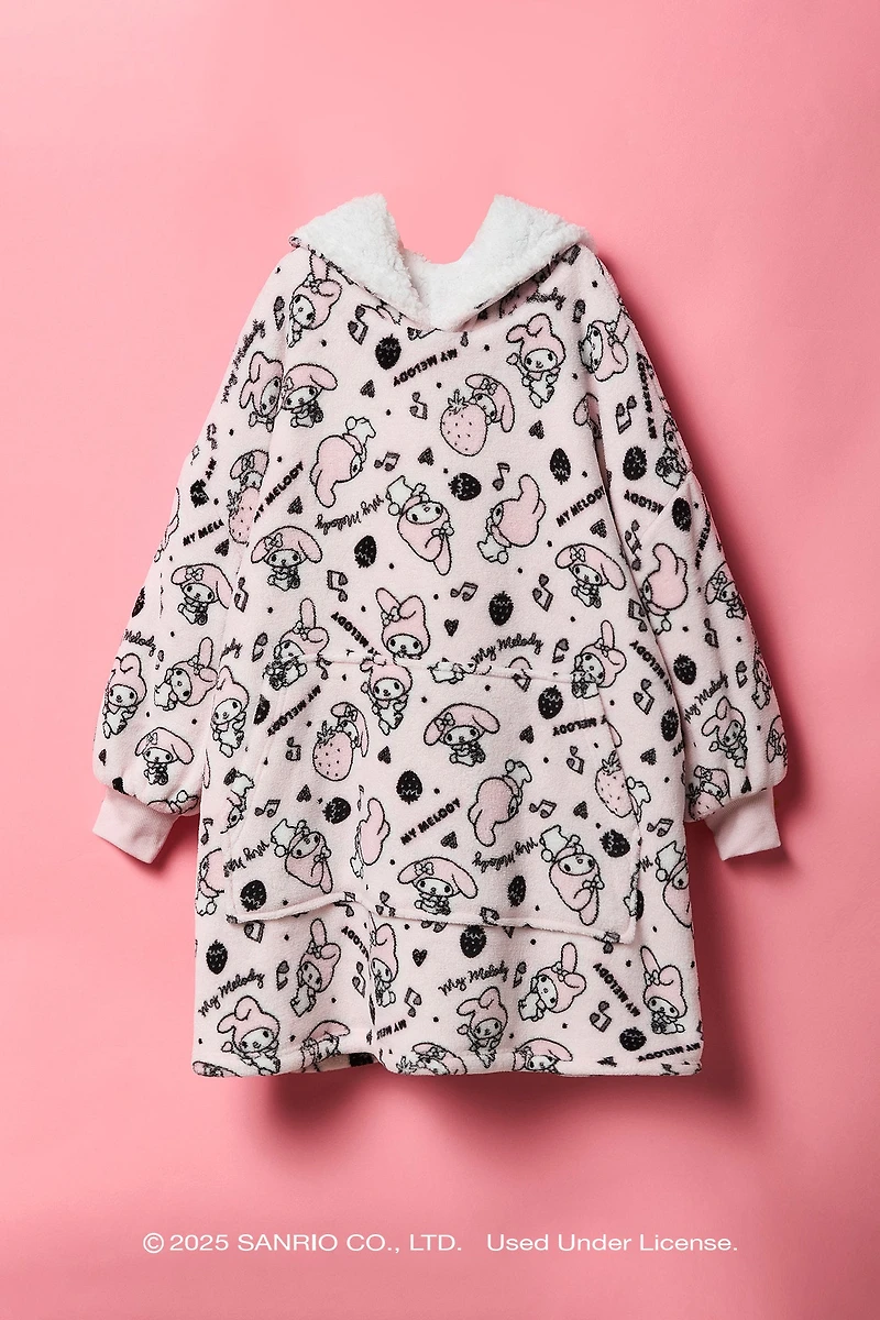 My Melody™ Girls Oversized Plush Blanket Hoodie