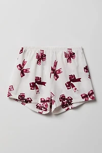 Girls Button-Up Top & Short Pajama Set