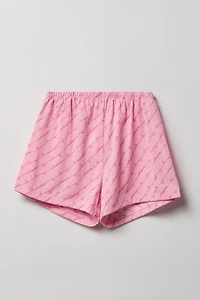 Girls Button-Up Top & Short Pajama Set