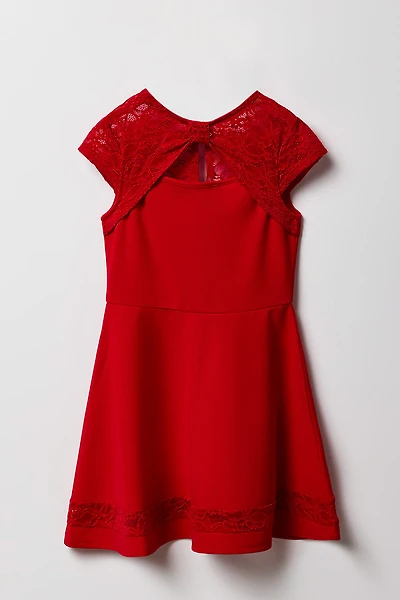 Girls Lace Skater Dress
