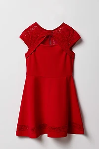 Girls Lace Skater Dress