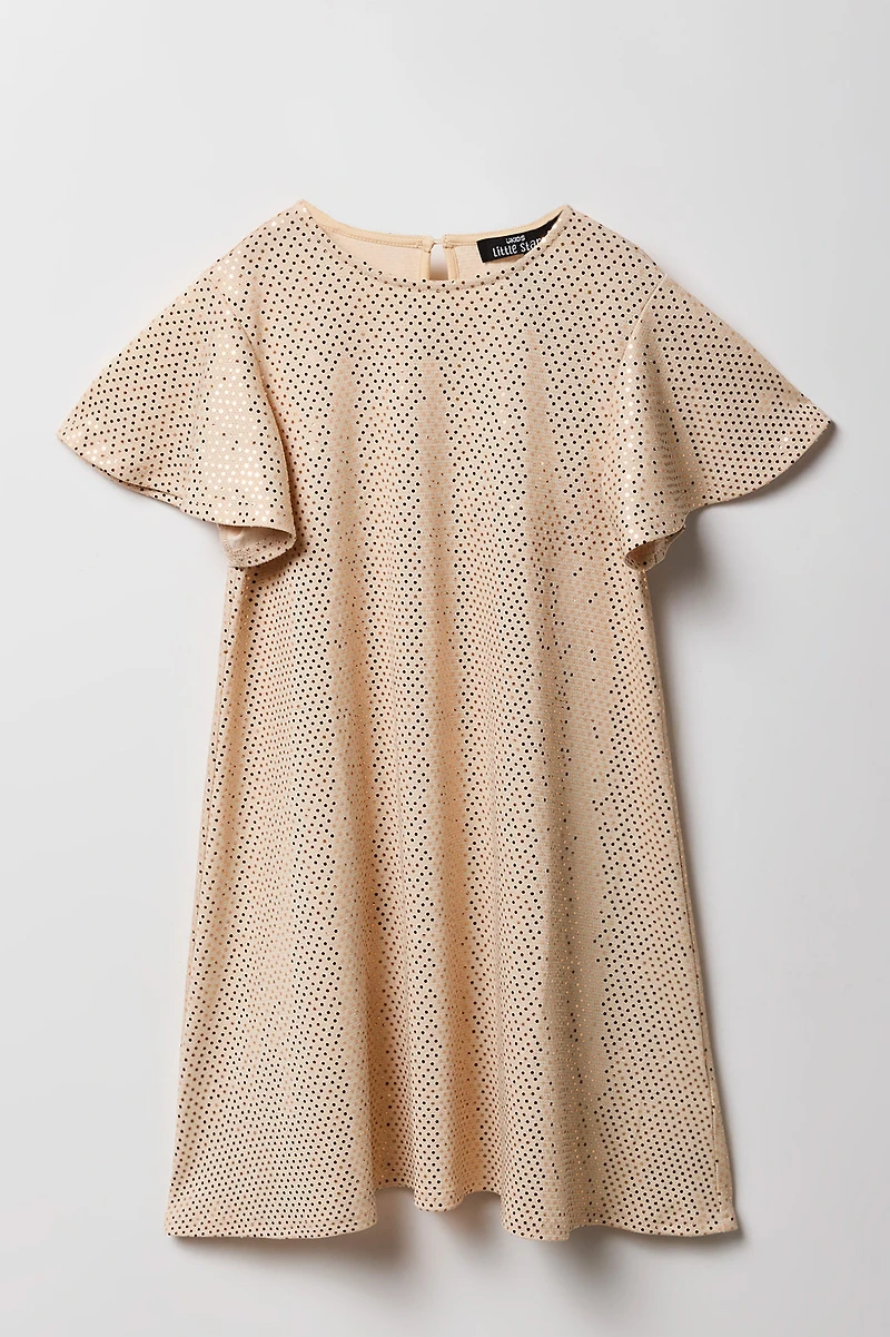 Girls Sequin Shift Dress