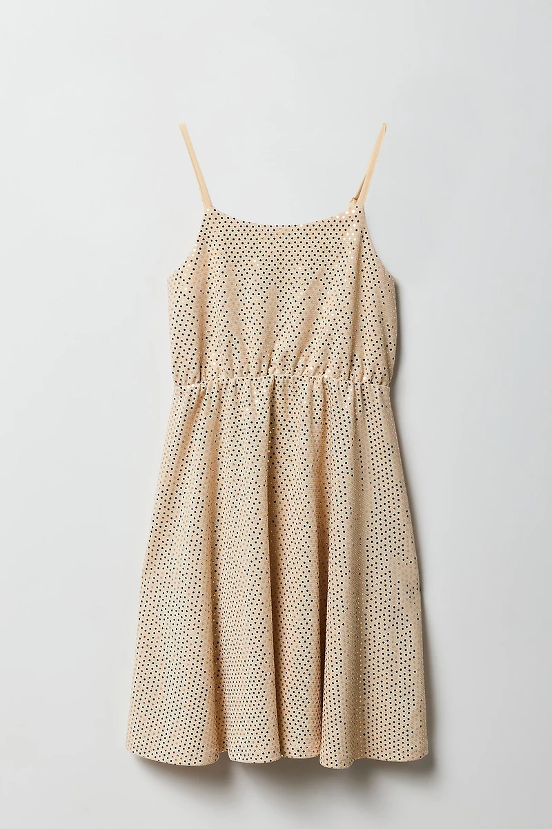 Girls Sequin Skater Dress
