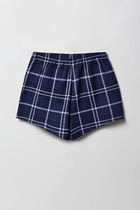 Ensemble 2 pièces t-shirt imprimé et jupe-short à carreaux pour filles