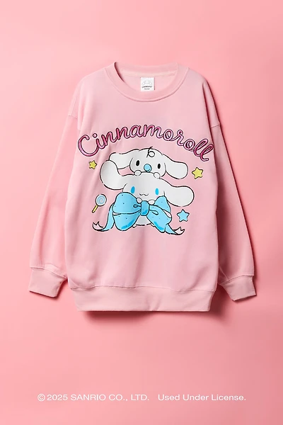 Cinnamoroll™ Girls Oversized Embroidered Sweatshirt