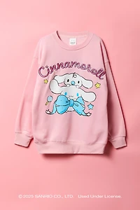 Cinnamoroll™ Girls Oversized Embroidered Sweatshirt