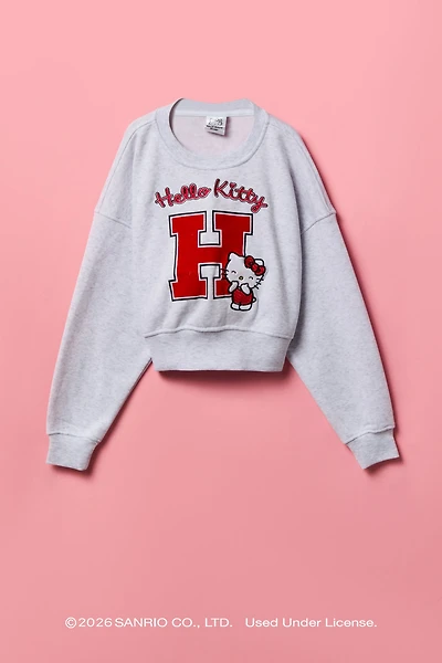 Hello Kitty® Girls Embroidered Fleece Sweatshirt