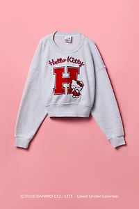 Hello Kitty® Girls Embroidered Fleece Sweatshirt