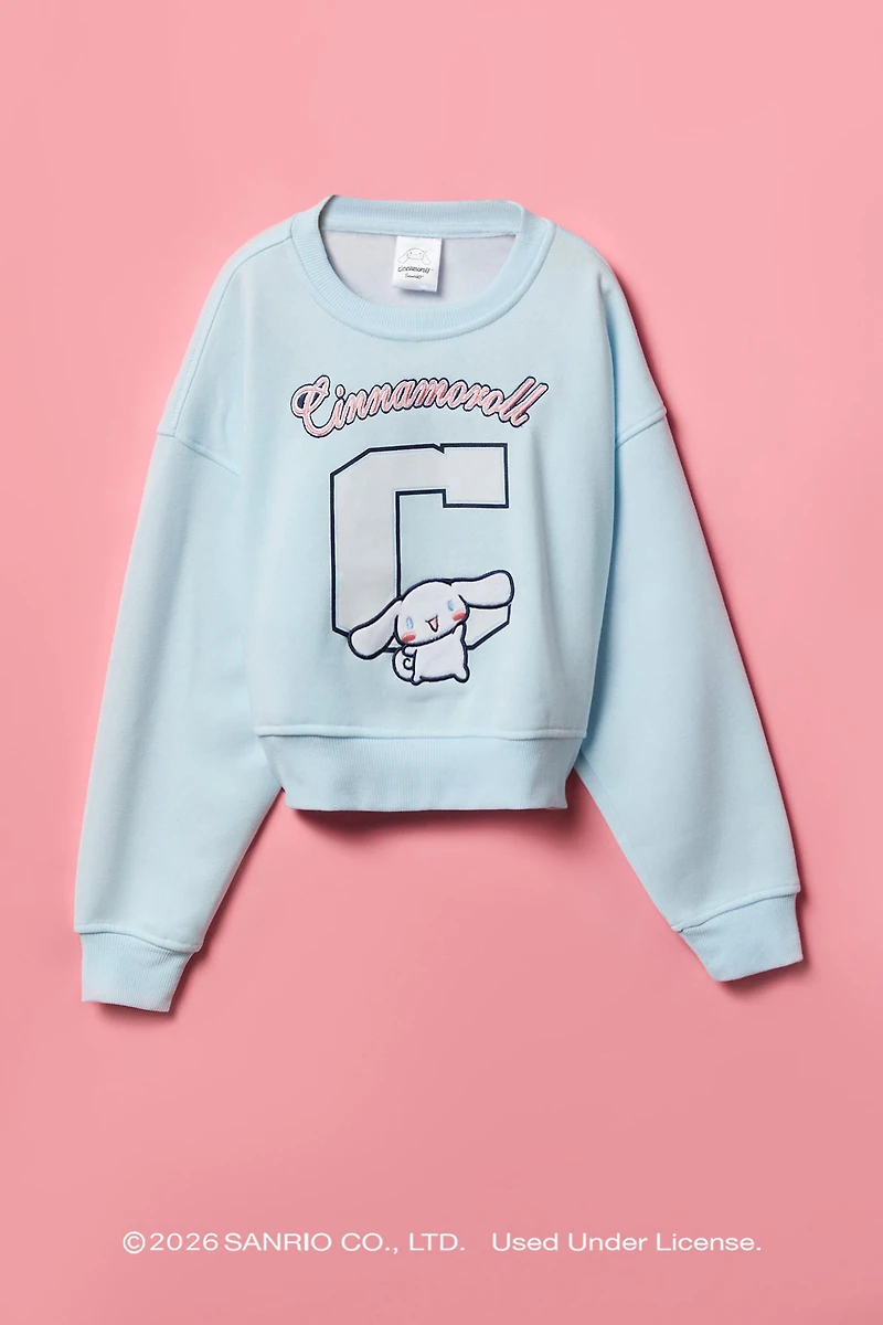 Cinnamoroll™ Girls Embroidered Fleece Sweatshirt